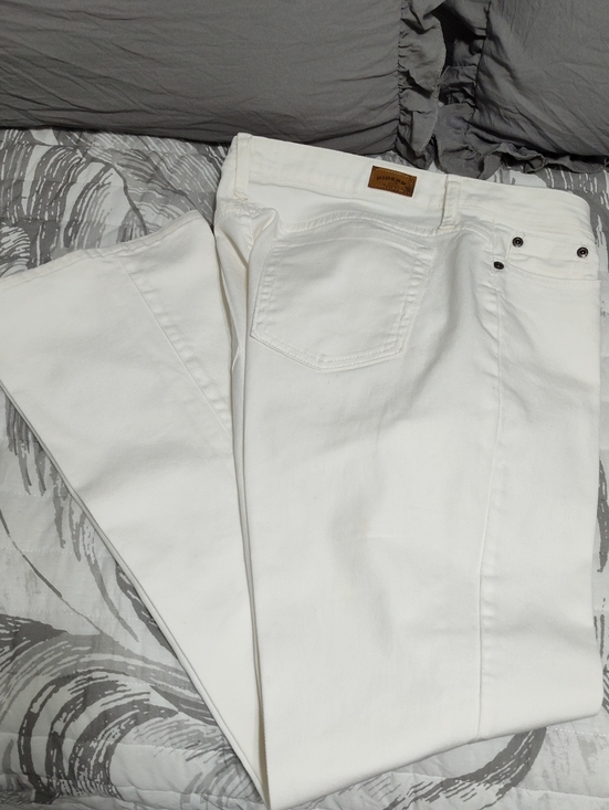Riders by Lee Denim - Lee Riders White Boot Cut Jeans, 5-Pocket Styling, Size 12M